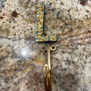 Floral Ceramic Letter Hook